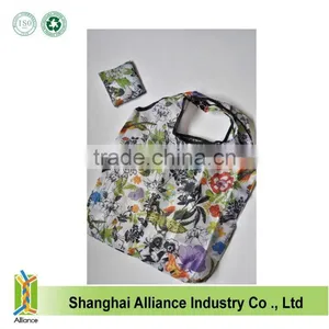 Rose Flowers Hummingbird Spring Eco Reusable Foldable Shopping Tote Bag thumbnail-1