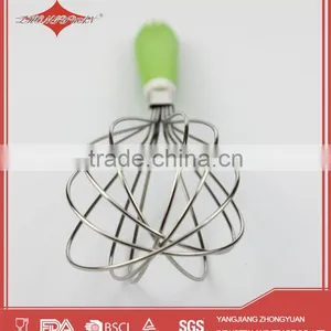 10 Inches Stainless Steel Egg Beater With Plastic Handle thumbnail-3