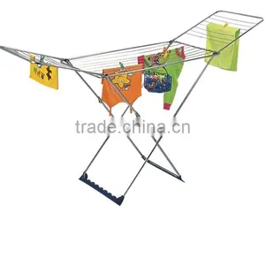 S/S 20m Foldable Cloth Dryer Rack With Basket Household thumbnail-1