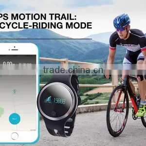 2017 E07 Smart Watch Bluetooth 4.0 IP67 Waterproof Fitness Tracking Pedometer Round Dial Watch thumbnail-3