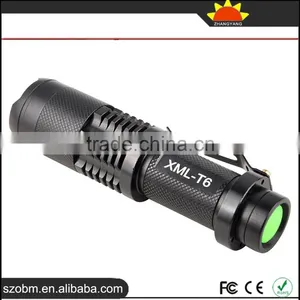 Hot Sales Tactical Flashlight ,XM-L T6 1000 lm Led Flashlight ,Zoomable Flashlight thumbnail-2