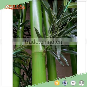 Hign Qulaity New Green Chinese Plastic Outdoor Decor Artificial Lucky Bamboo Poles Fence Plants thumbnail-1