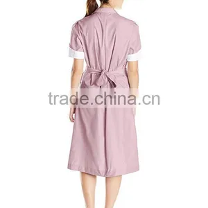 Fashionable Nurse Uniform Designs Wholesale New Style Bulk Cheap High Quality Long Medical Dress Women Hospital Uniform thumbnail-3