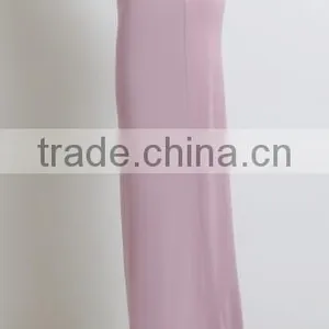 Wholesale Custom Women Fashion Plain Pink Sweet Sexy Pencil Skirts Jersey Long Maxi Skirt thumbnail-3