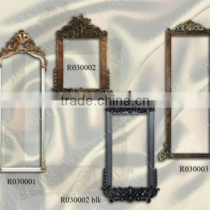 Barocque Frame Mirrors, Antique French Ornate Framed Mirror thumbnail-1