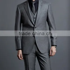 2017 New Arrival Light Grey Gents Suits Pant Coat Mens Business & Wedding Suit thumbnail-6