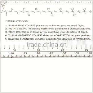 Kearing Flexible Plastic Ultimate Rotating Azimuth Plotter for Pilot Flight #KCNP-1 thumbnail-3