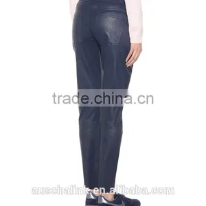 New Arrival Winter High Quality Female Black Skinny Leather Trousers thumbnail-3