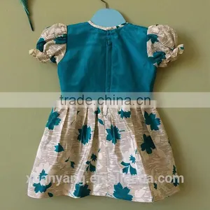 New Arrival Factory Manufacture Short Sleeve Printed Kids Clothing Wholease New Model Baby Girl Casual Dress thumbnail-2