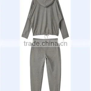 Wholesale Fashion Leisure Clothing Set Sports Wear Hoodies With Zippers for Women thumbnail-3