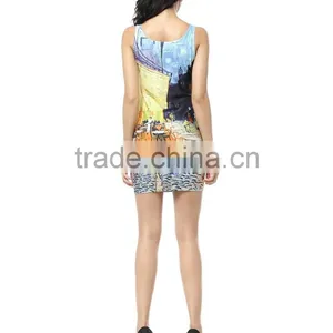 2015 Latest Fashion Dress, All Over Sublimation Printing Dress, Sexy Ladies Dress Wholesale thumbnail-4
