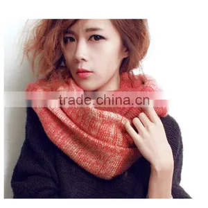 Moq.1pc High Quality 5 Color Choice Fashion Stitching Neckwear Lovely Magic Muffler Scarves thumbnail-2