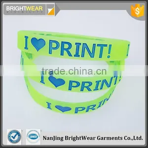 Letters Design Logo Print Advertising Fashion Silicone Snap Bands thumbnail-1