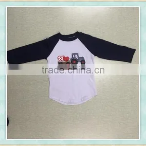 Boy Valentine Shirt Raglan Boy Clothing Children Wear Valentine Boys Shirts thumbnail-1