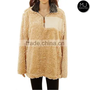 Wholesale Woman Clothing Vintage Wine Frosted Pullover thumbnail-2