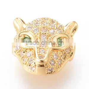 Latest Design Beads Necklace Leopard cz Micro Pave Beads thumbnail-1