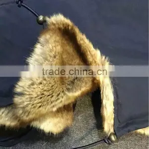 2016 New Arrival Dark Blue Winter Jacket France Beading With Faux Fur Apricot Lining Coats thumbnail-6