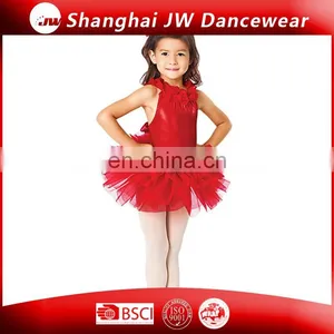 Red Short Ballet Skirts for Girl thumbnail-1