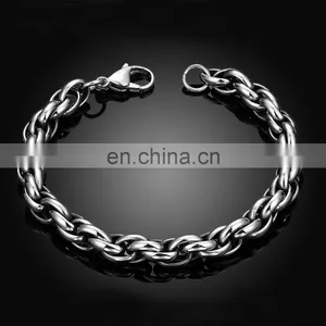 316L Stainless Steel Bracelet Hand Wrist Chain for Men Wholesale thumbnail-2