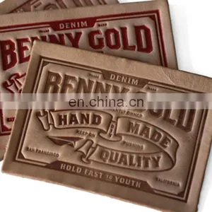 High Quality Private Custom Leather Labels Jeans Cheap thumbnail-3