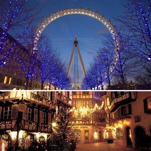 10M 100 LED Fairy String Light Garland Christmas Light IP65 Waterproof Holiday Wedding Party Decoration AC110 / 220V thumbnail-4