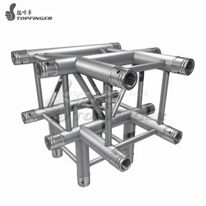 Aluminium Stage Light Stand Portable Lighting Truss Square Truss 4 Way Corner thumbnail-1