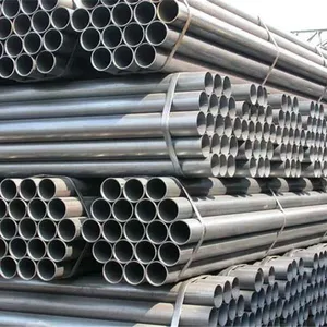 China Shengteng Black Round Metal Carbon ERW Steel Pipe thumbnail-4