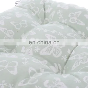 Square Recycle Seat Cushion Printed Chair Pads With Ties for Outdoor/Indoor thumbnail-5