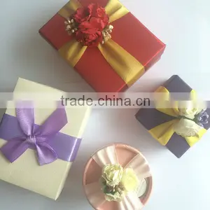 Paper Cardboard Square Ring Necklace Earring Jewelry Gift Boxes Display Case thumbnail-2