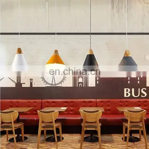 Hot Sale Zhongshan Lighting Factory Slope Pendant Lamps & Wooden Chandeliers Pendant Lights thumbnail-3