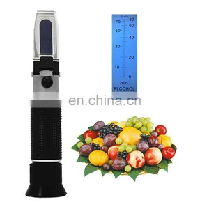 Alcohol Refractometer For Spirit Alcohol Volume Percent Measurement With Automatic Temperature Compensation, Range 0-80% V/V thumbnail-1