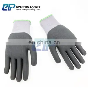 Top Quality 15G Nylon + Spandex Liner Gloves Nitrile Micro Foam With EN388 4131 thumbnail-2