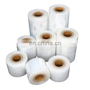 Factory Mini Stretch Film/ Hand Stretch Wrap Film/ Stretch Film Plastic Wrap Film PE Transparent Film thumbnail-1