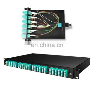 10G 40G High Density 19 Inch 1U MPO/MTP-LC 24F Optical Cassettes 48,72,96,144 Core MPO Fiber Optic Patch Panel thumbnail-4