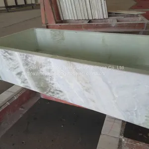 Onyx Stone Staircase Customization Backlit Transluscent Staircase Steps thumbnail-4