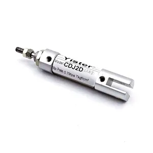 SMC Standard CDJ2B CDJ2D Double Clevis Adjustable Stroke Miniature Small Stainless Steel Air Cylinders thumbnail-2