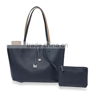Hot Selling Ladies Reversible Leather Tote Bag and Downtown Crossbody Shoulder Bag, Leather Fashion Handbag Quality Choice thumbnail-2