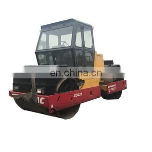 New Arrival Used Road Soil Compactors Dynapac CC421, Double Drum High Working Efficiency Construction Machinery for Sale thumbnail-3