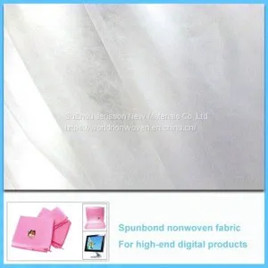 Supply Bicomponents PE/PP Nonwoven 15~180G/M2 White Color 3200mm, Nonwoven Fabric Jumbo Roll thumbnail-1