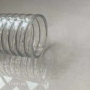 Food-grade Transparent PU Plastic-reinforced Spiral Tube, Smooth Tube for Powder Conveying, Red Wine Conveying Tube thumbnail-5