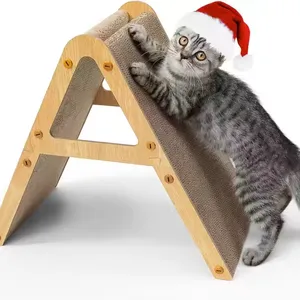 MEOW LOVE Cat Scraper Board Side Cat Scraper Pad After Cat Scraper Design Triangle thumbnail-3