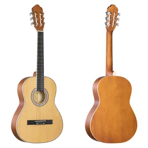 YAN 36-inch Regular Barrel Spruce Top Nanyang Wood Backsides Matte Plywood Classical Guitar YAN-26 thumbnail-2