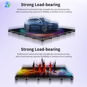 Full-color SMD Indoor Animation Led Display for Concert Stage Banquet LED Rolling Flexible Floor Led Tiles thumbnail-4