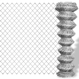 China Factory Hot Dip Galvanized 50X50mm Chain Link Fence Roll Mesh Fence Chainlink Fence Wire for Garden thumbnail-1
