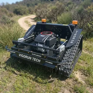 Affordable Wireless Radio Control Track-mounted Mower Fruit Tree Row Vegetation Maintenance VTLM800 Robot Lawn Mower thumbnail-1