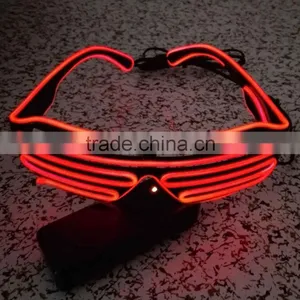 EL Flashing Shutter Shades Glasses for Parties thumbnail-1
