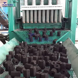 Automatic Hydraulic Shisha Charcoal Cube Tablet Stick Briquette Making Press Machine Briquetting Extruder EPC thumbnail-4