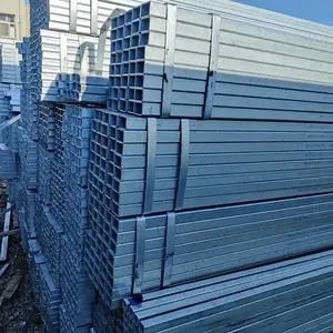 Durable Round Galvanized Steel Pipes and Rectangular Steel Pipes Used in Steel Structure Construction thumbnail-3