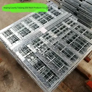 Hot-dip Galvanized Steel Grating, Industrial Drainage Ditch Cover, Sewage Treatment Ditch Cover, Trash Rack Grid. Customizable by the Manufacturer. thumbnail-3
