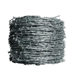 High Quality Arame Farpado 500 Metros Arame Farpado Barbed Wire Price Per Roll thumbnail-5
